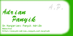 adrian panyik business card